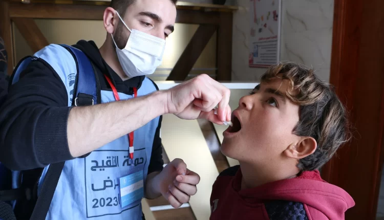 حملة تلقيح ضد وباء الكوليرا شمال غربي سوريا