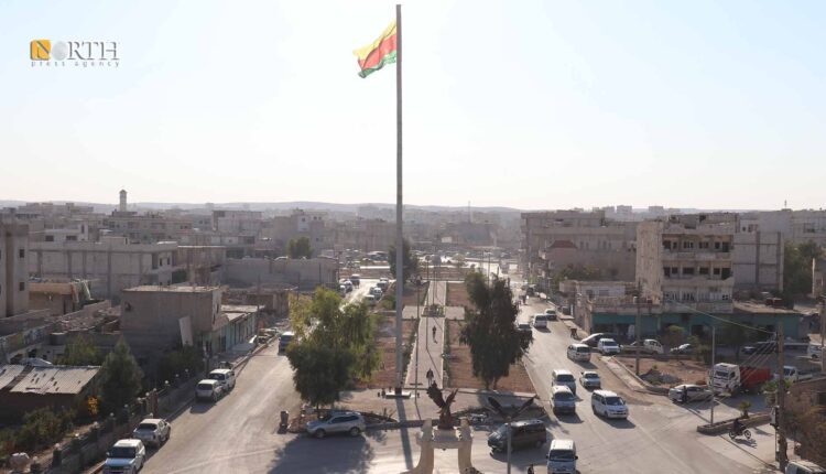 ساحة الحرية "آزادي" وسط كوباني ـ نورث برس