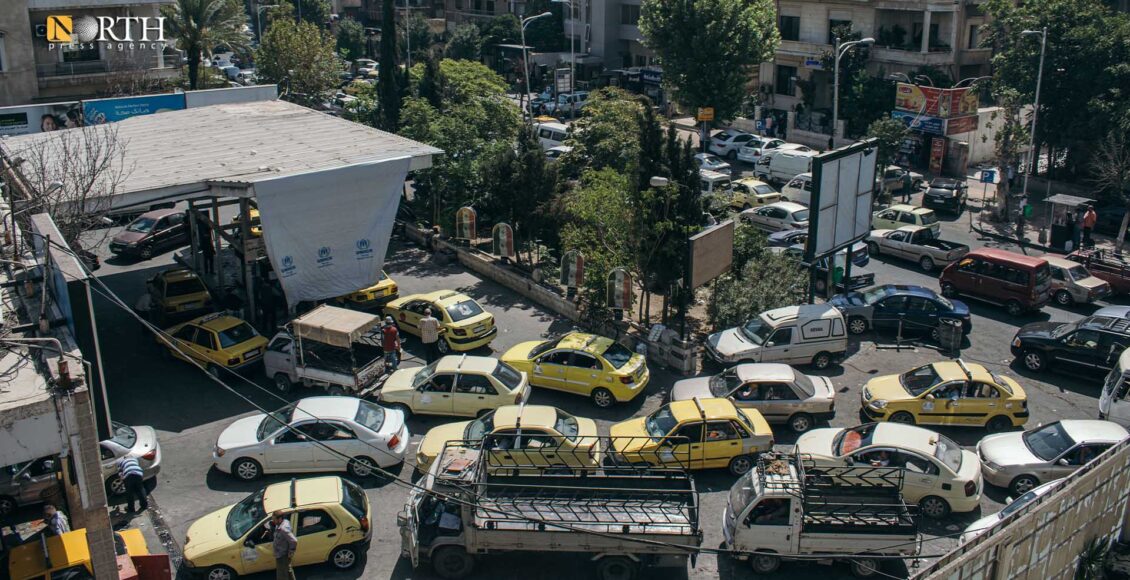 محطة الأزبكية في شارع بغداد بدمشق - نورث برس/ أرشيف