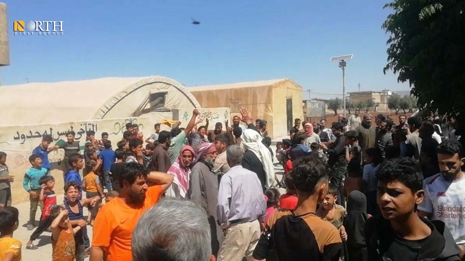 مخيم باب النور بإحدى بلدات مدينة أعزاز– نورث برس