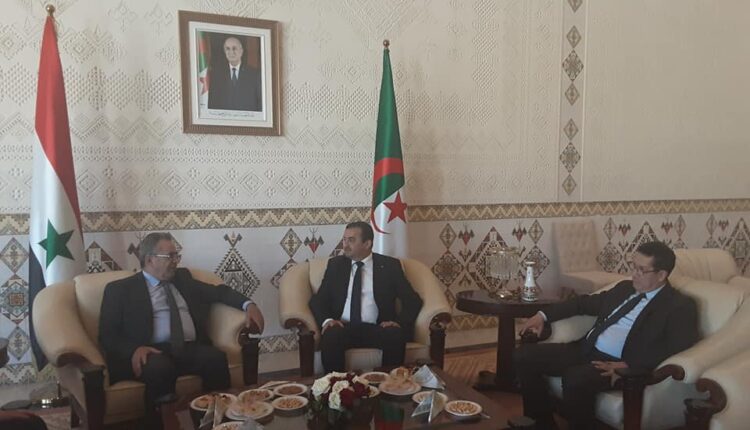 استقبال وزير النفط السوري في الجزائر - وزارة الطاقة والمناجم الجزائرية