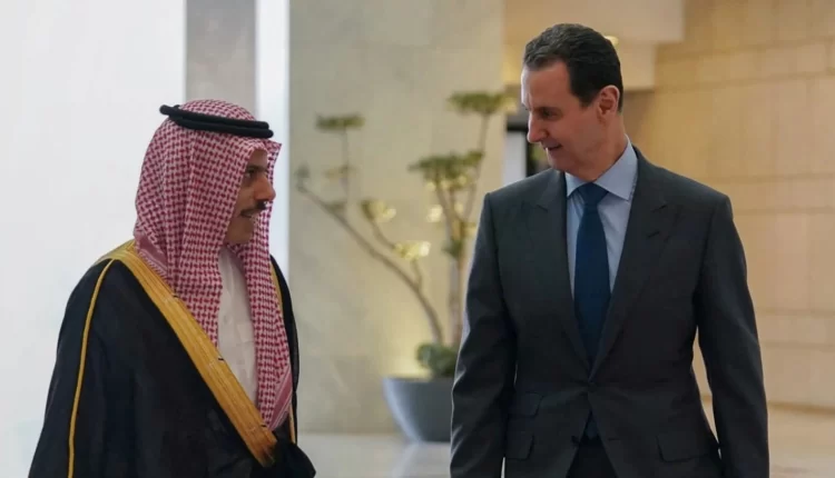 الرئيس السوري بشار الأسد يستقبل وزير الخارجية السعودي فيصل بن فرحان - أنترنت