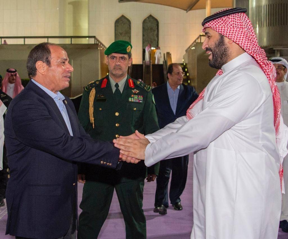 الرئيس المصري يلتقي بولي العهد السعودي- إنترنت