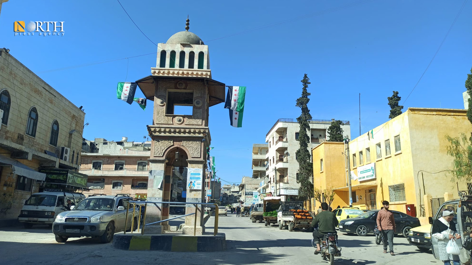 الساحة الرئيسية في مدينة كفرتخاريم شمال إدلب – نورث برس