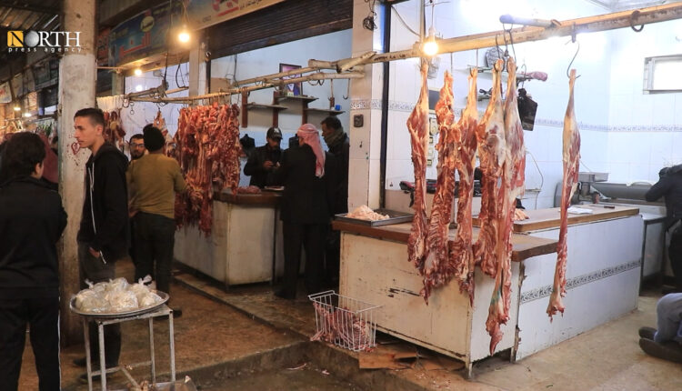 سوق القصابين في القامشلي ـ نورث برس