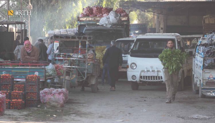 سوق الهال في الطرف الشرقي في مدينة الرقة ـ نورث برس/ أرشيفية