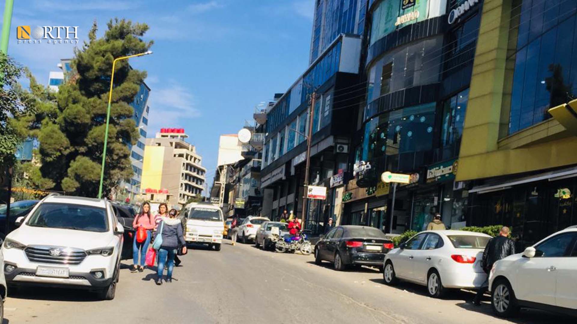 شارع قنوات وسط مدينة السويداء - نورث برس