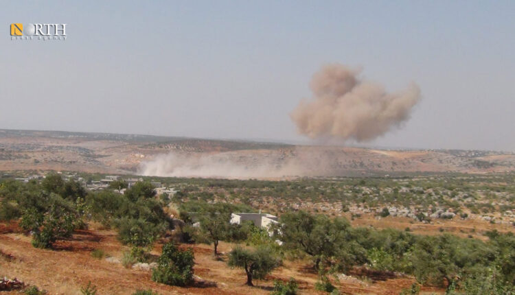 قصف على جبل الزاوية جنوبي إدلب/ أرشيفية- نورث برس