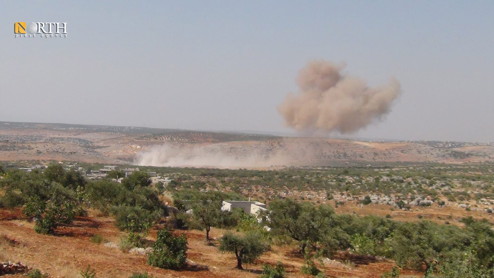 قصف على جبل الزاوية جنوبي إدلب/ أرشيفية- نورث برس