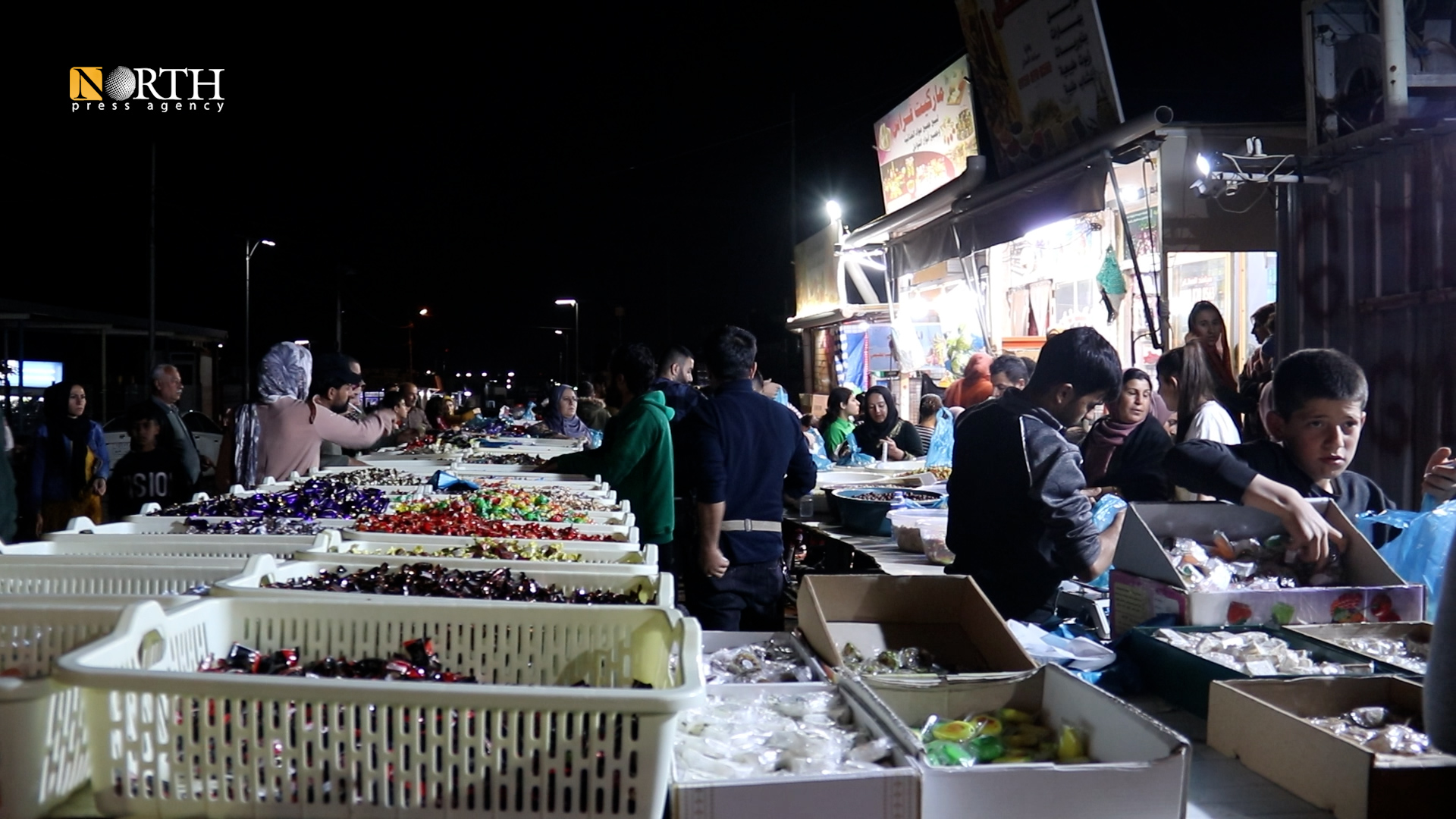 من أجواء العيد في مخيم قوشتبه بأربيل ـ نورث برس