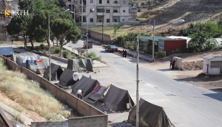 خيم لمتضررين من الزلزال في حلب - نورث برس
