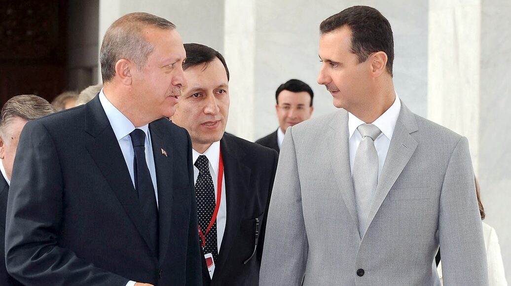 الرئيس السوري بشار الأسد ونظيره التركي رجب طيب أردوغان - إنترنت