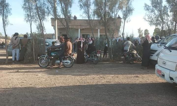 صورة متداولة بعد فض الاقتتال ببلدة النملية