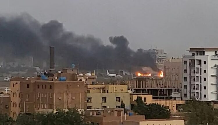 حريق ضخم جنوب العاصمة السودانية الخرطوم - إنترنت