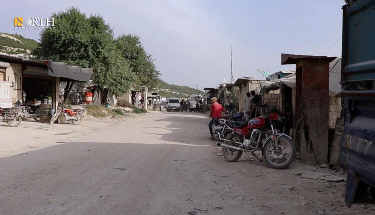 إحدى مداخل قرية خربة الجوز الحدودية شمالي إدلب - نورث برس