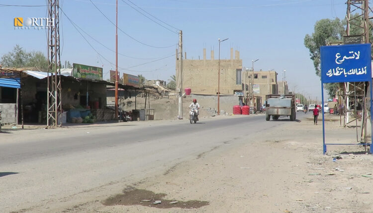 الطريق العام ببلدة أبو حمام بريف دير الزور الشرقي – نورث برس