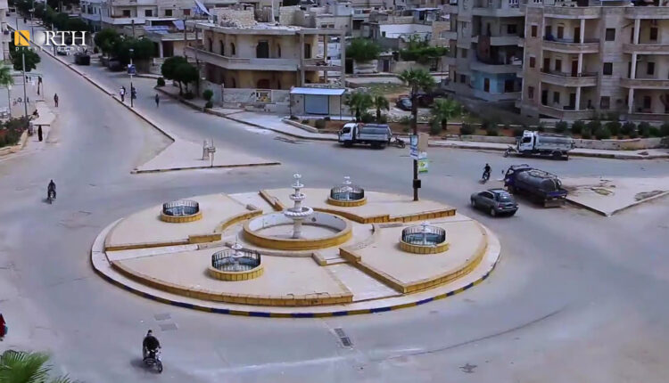 دوار بلدة معرة مصرين بريف إدلب الشمالي - نورث برس
