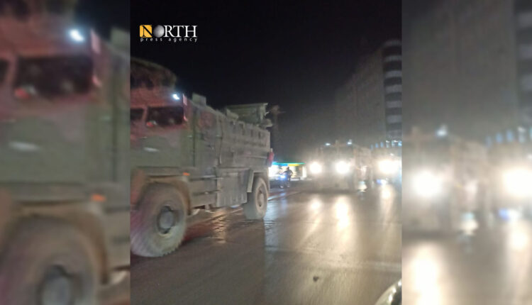 رتل عسكري تركي يدخل مدينة إدلب - نورث برس