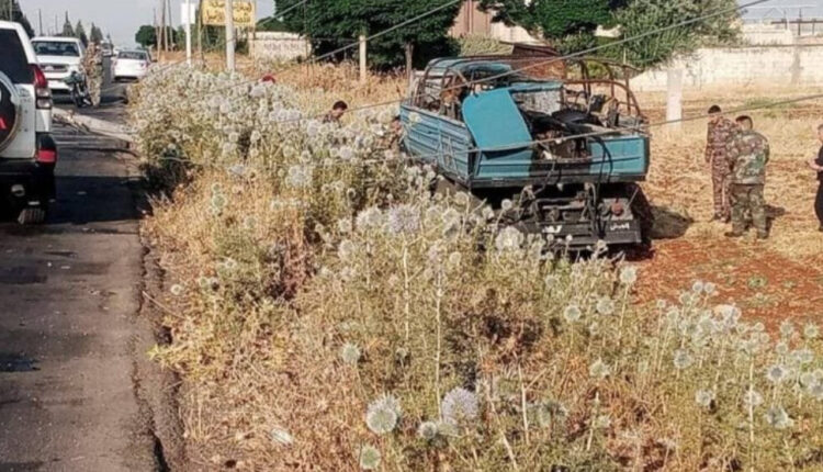 سيارة تقل عناصر للقوات الحكومية استُهدفت بعبوة ناسفة - متداول