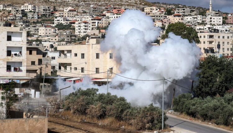 قصف إسرائيلي جوي على مدينة جنين بفلسطين - إنترنت