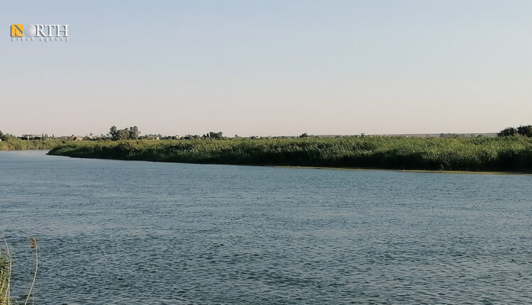 نهر الفرات ببلدة أبو حمام بريف دير الزور– نورث برس