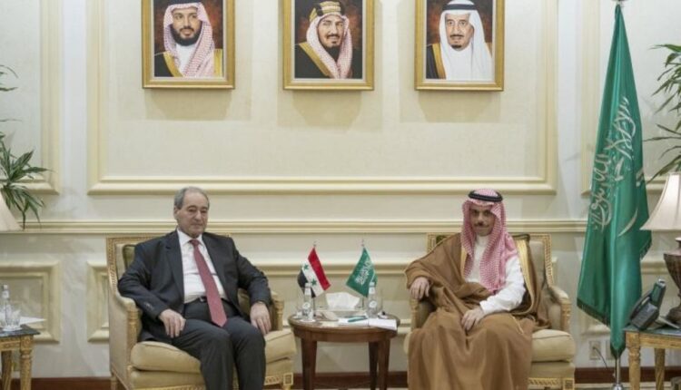 وزير الخارجية السوري فيصل المقداد ونظيره السعودي فيصل بن فرحان