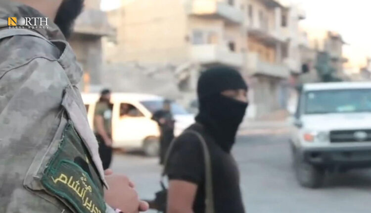 جهاز الأمن العام بهيئة تحرير الشام في قرية عرب سعيد غربي إدلب – نورث برس