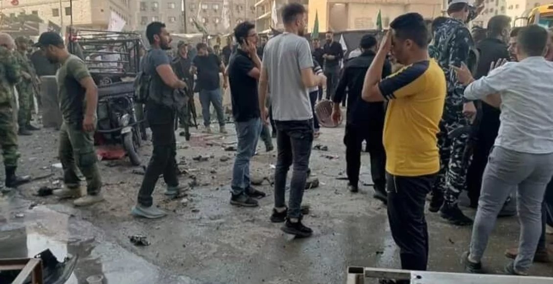 موقع التفجير في منطقة السيدة زينب في دمشق - متداول