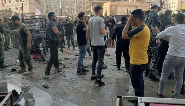 موقع التفجير في منطقة السيدة زينب في دمشق - متداول