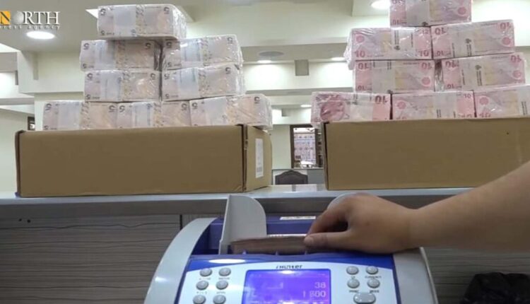 أحد مكاتب تحويل الأموال في مدينة إدلب ـ نورث برس