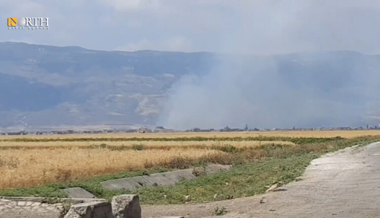 أطراف قرية خربة الناقوس شمال غرب حماة – نورث برس