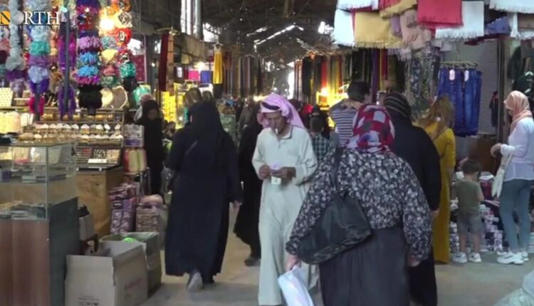 السوق المغطى وسط منبج- نورث برس
