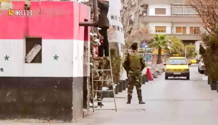 حاجز لشعبة المخابرات العسكرية في دمشق- نورث برس