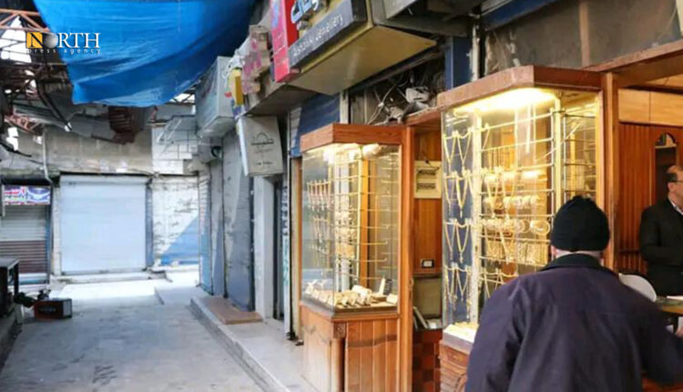 سوق الذهب في مدينة جسر الشغور غربي إدلب - نورث برس