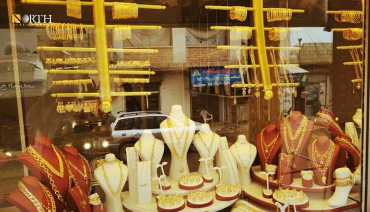 محل ذهب في سوق الصاغة بمدينة إدلب - نورث برس