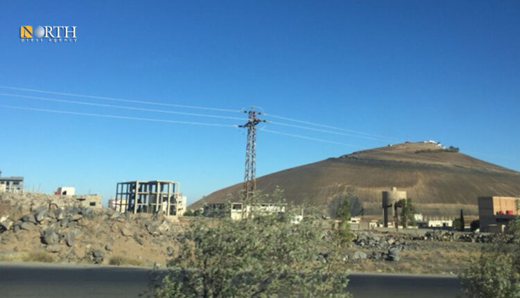 مدخل مدينة شهبا على أوتوستراد دمشق السويداء - نورث برس
