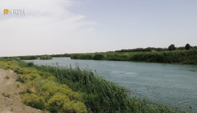 نهر الفرات ببلدة القورية بريف دير الزور الشرقي - نورث برس
