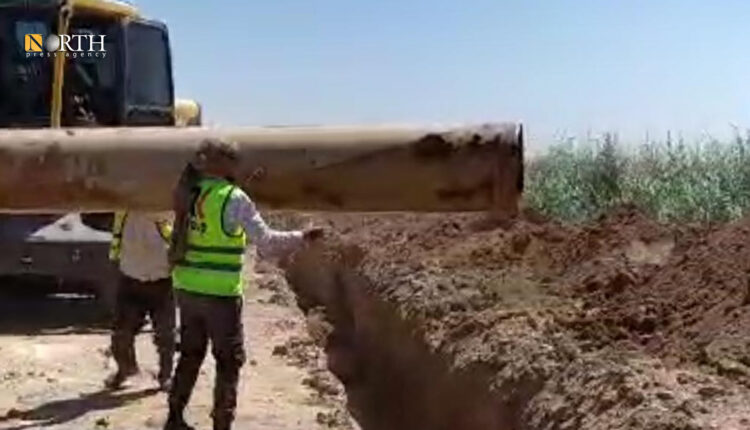 ورشة صيانة تابعة لمؤسسة المياه في حلب - نورث برس
