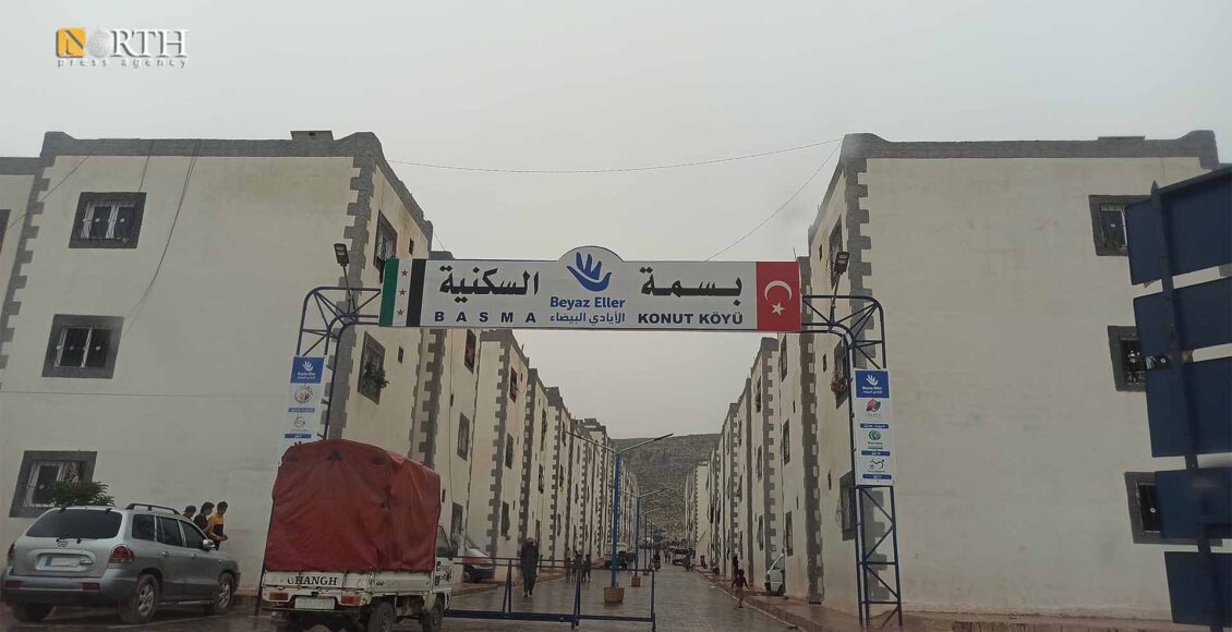 مستوطنة بنتها تركيا في عفرين - نورث برس/ أرشيفية
