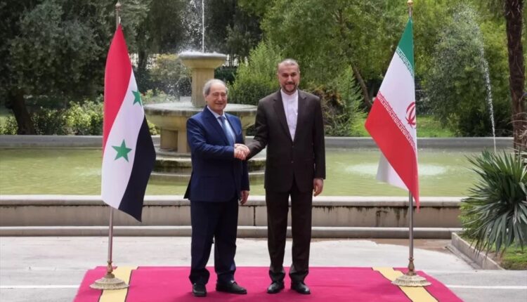وزير الخارجية السوري فيصل المقداد ونظيره الإيراني حسين أمير عبد اللهيان