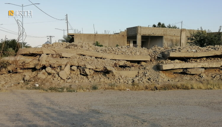 دير الزور – منازل مدمرة جراء الحرب- نورث برس