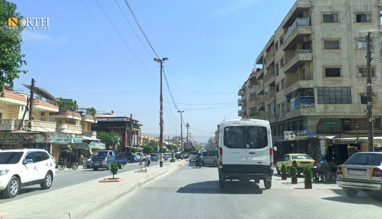 شارع الفيلات بمدينة عفرين شمالي حلب - نورث برس