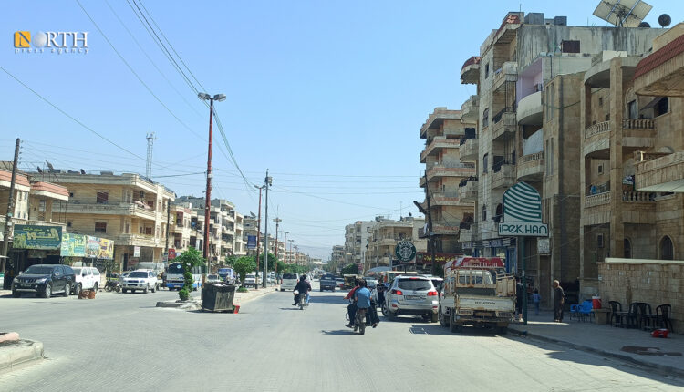 شارع الفيلات بمدينة عفرين شمالي حلب - نورث برس