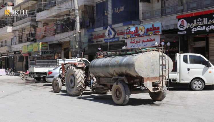 صهريج مياه في منبج – نورث برس