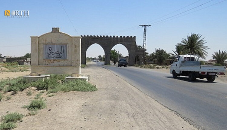 مدخل بلدة البصيرة بريف دير الزور الشرقي - نورث برس