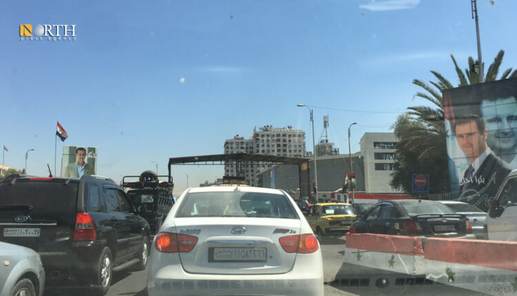 أحد حواجز قوات الحكومة في العاصمة دمشق ـ نورث برس