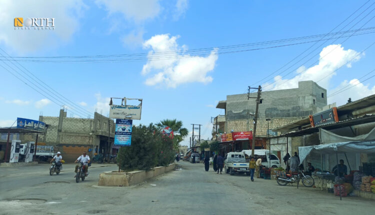 الشارع العام في بلدة راجو شمالي عفرين- نورث برس