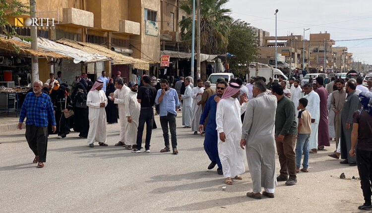 سكان بدير الزور يتظاهرون ضد التدخل الإيراني والحكومي في مناطقهم - نورث برس