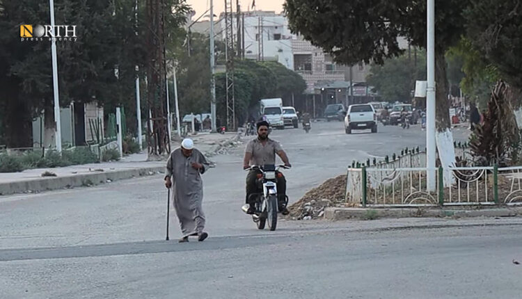 شارع البلدية في مدينة سري كانيه شمال الحسكة- نورث برس