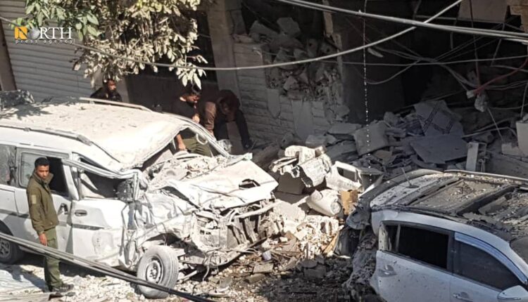 انفجار في مركز مدني وسط مدينة منبج – نورث برس
